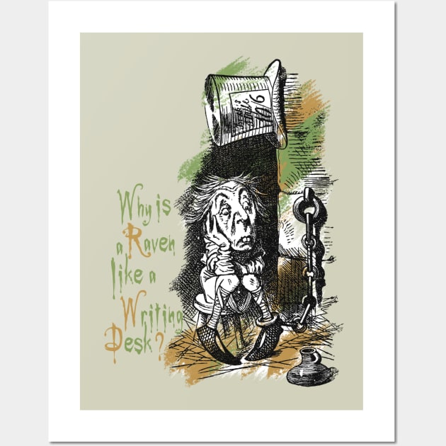 The Mad Hatter - Alice In Wonderland Wall Art by The Blue Box